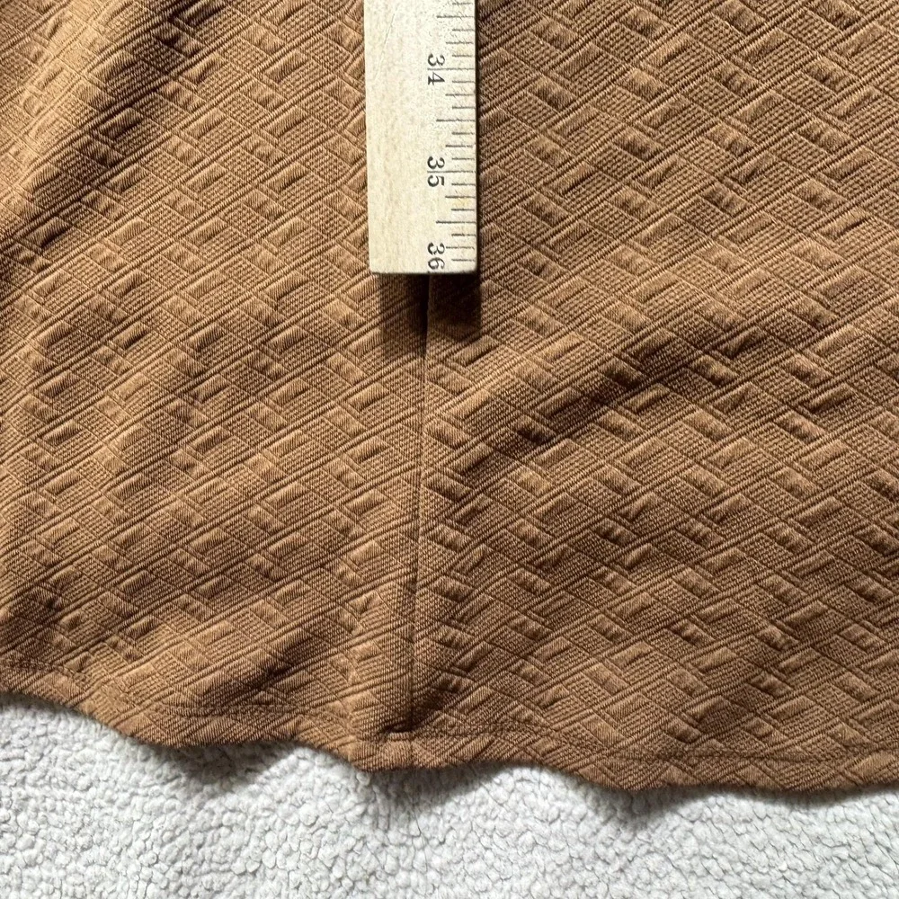LuLaRoe Carly Dress Womens XS Brown Textured High Low Hem Pocket Stretch NWT - Picture 12 of 12